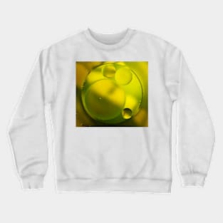 Abstract green bubbles Crewneck Sweatshirt